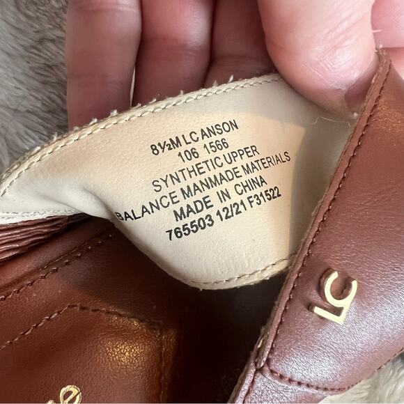 Liz Claiborne LC Women's Memory Foam Anson Cognac Brown Sandals - Size 8.5M - Picture 4 of 7